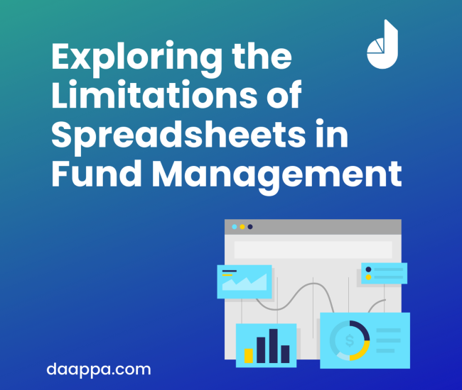 Graphic showing how exploring the limitations of spreadsheets in fund management can reduce human error.